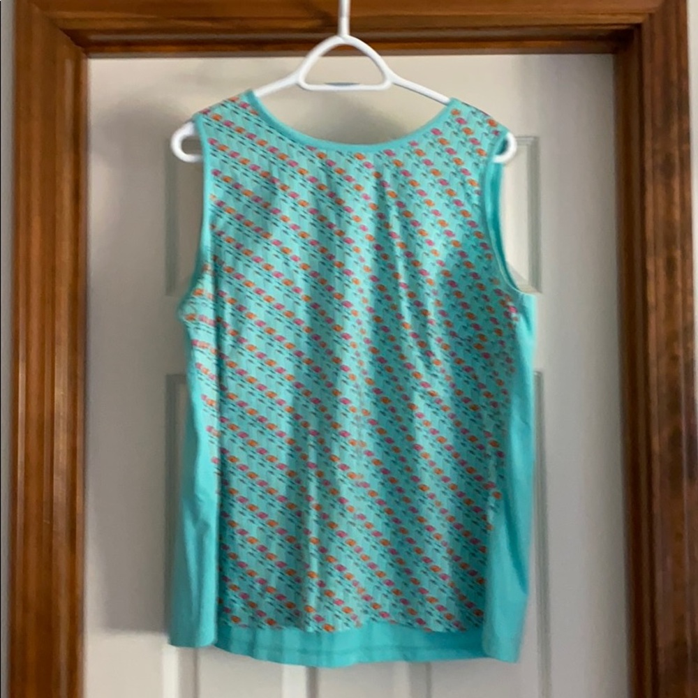 Talbots Women 1X Flamingo Sleeveless Tee